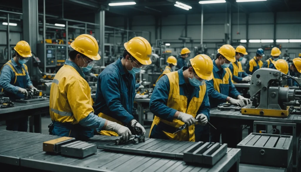 ouvriers non qualifiés de type industriel
